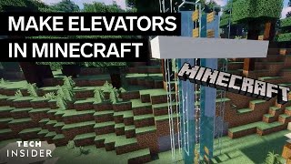 How To Make An EASY Water ELEVATOR In Minecraft [upl. by Boris]