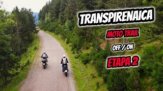 Transpirenaica en MOTO TRAIL OFFON 🏞 Etapa 2 [upl. by Nosnirb]