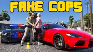 Fake Police Department Robs Civilians In GTA 5 RP [upl. by Adehsor]