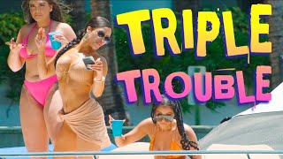 🤯Triple Trouble Onboard 😤 BoatSnaps Haulover Boats [upl. by Eiroc]