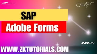 01 SAP Adobe Form Introduction  Adobe Form Tutorials  learn SAP Adobe Forms  ZK Tutorials [upl. by Snodgrass]