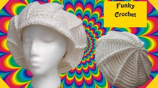 🔴 Funky Crochet Hat Patterns 🔴 Crochet Newsboys Hat [upl. by Seften181]