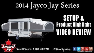 How to set up a 2014 Jayco Jay Series 1007 Hardtop Tent Trailer Review at Sicard RV [upl. by Alieka]