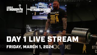 Day 1  2024 Arnold Strongman Classic  Full Live Stream [upl. by Armbruster538]