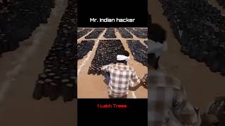 😱100000 Trees Planted Mr Indian Hacker shorts youtubeshorts seeds oxygen MRINDIANHACKER [upl. by Cod709]