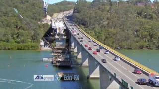 Timelapse construction of Alfords Point Bridge Duplication by EonFX [upl. by Neruat]