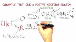 Carbonyls 8 Iodoform test for CH3COR structures [upl. by Idnas]