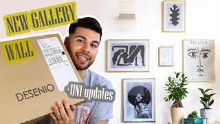 BUILDING A GALLERY WALL WITH DESENIO AND UNI UPDATES  30 DISCOUNT CODE  Nas Ganev [upl. by Egidio818]