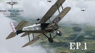 Rise of Flight  SE5 Career  Ep1  Crossing the Lines [upl. by Elttil]