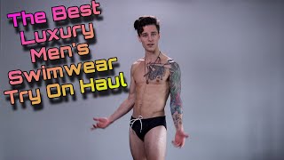 OSMARI  Luxury Mens Swimsuit Try On Haul with Josh Z [upl. by Berkman]