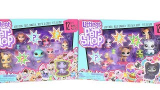 Littlest Pet Shop Lucky Dozen Packs LPS Unboxing Toy Review [upl. by Richelle]