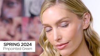 MERLE NORMAN SPRING COLOR 2024  GET THE LOOK  PINPOINTED GREEN EYE LOOK [upl. by Jorie]