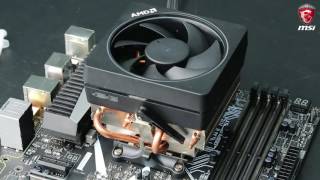 MSI® HOWTO install AMD AM4 CPU [upl. by Nauqel]