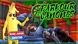 PARKOUR CON CAÑONES VUELTA AL COLE FORTNITE MINIJUEGOS  VEGETTA777 [upl. by Gerfen]