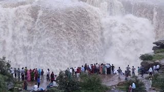 Dhuandhar Waterfall on River Narmada at Bedaghat Jabalpur MPIndia [upl. by Eugenia724]