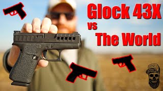 Glock 43X Vs The World G43X Vs G19 G26 G48 Sig P365 Shield Plus Canik MC9 FN Reflex CZ P10S [upl. by Nahsaj]