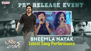 Bheemla Nayak Latest Song Performance By Sri Krishna amp Manisha Bheemla Nayak Pre Release Event Live [upl. by Nairbo]