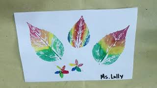 Artwork about Printmaking  Rainbow Nature Print [upl. by Komarek]