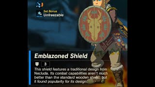 Emblazoned Shield  Respawn Location  Zelda BOTW [upl. by Naus]