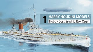 SMS Seydlitz Part 1 Box Open and Review of Hobby Boss 1350 scale model kit [upl. by Zimmer659]