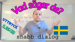 Vad säger de snabb dialog svenska uttryck SFI [upl. by Farand193]