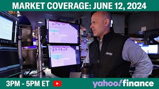 Stock market today SampP 500 Nasdaq soar to fresh records and Fed sees improving outlook  June 12 [upl. by Otte]