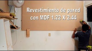 Revestimiento de pared con MDF [upl. by Goodyear69]