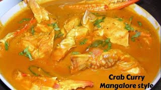 Crab Curry  Mangalorean Crab Curry  Indian Crab Curry Recipe [upl. by Ingaberg713]