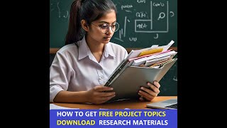 Free Project Topics amp Research Materials for Your Academic Success  Episode 5 [upl. by Oiredised]