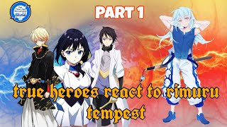 True heroes react to rimuru tempest  part 1 Gacha Reaction [upl. by Ahsahtan]