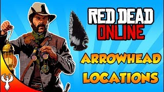 Red Dead Online  ALL Arrowhead Locations for Cycles 13 Collector [upl. by Atsirc]