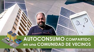 ⚡ AUTOCONSUMO compartido en una 🏬 COMUNIDAD DE VECINOS 🏬 【Caso real】 [upl. by Eittam]