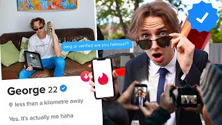 How I Got VERIFIED on Tinder and faked Being a CELEBRITY for a week [upl. by Nosidda]