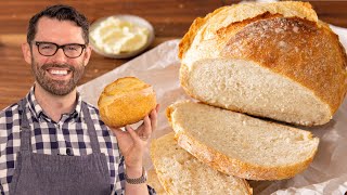 Easy Artisan Bread Recipe  No Kneading [upl. by Ahsekad963]