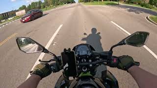 Exhilarating Kawasaki Z400 Sound Experience [upl. by Akienom]