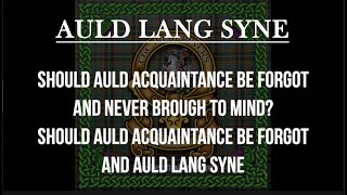 Auld Lang Syne The Irish Rovers w lyrics [upl. by Ethan]