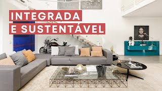 Casa SUSTENTÁVEL e ambientes INTEGRADOS [upl. by Junette]