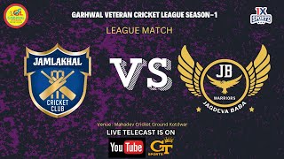 Garhwal Veterans Cricket League  JB Warriors Vs Jamlakhal  League Matches  Live [upl. by Daryn]