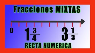 ✅👉 Ubicar fracciones MIXTAS en la RECTA NUMERICA [upl. by Daggett]