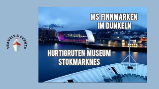 Angestrahlt MS Finnmarken im Hurtigruten Museum [upl. by Allecram713]