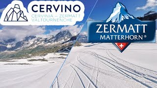 Summer skiing  July conditions in Zermatt and Cervinia [upl. by Brooking672]