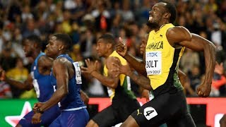 Usain Bolt beaten in final 100m race [upl. by Alesiram]