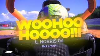 Formula one Austrian Grand Prix 2020  Lando Norris screaming quotYEAH BOYquot after his first podium [upl. by Machos486]