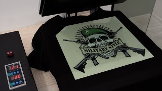 Luminous DTF Transfer Showcase  Halloween Tshirt Printing [upl. by Raphaela]