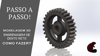 SolidWorks  Aula modelagem de uma engrenagem [upl. by Gyatt]