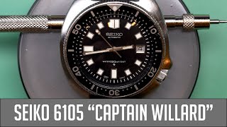 Seiko 6105 quotCaptain Willardquot Vintage Watch Restoration [upl. by Litt]