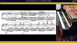 FChopin Prélude Op 28 No 21 in BFlat Major Cantabile [upl. by Deirdre]