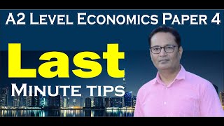 Last Minute Tips A Level Economics 9708 Paper 4 June 2024 exam series [upl. by Sac]