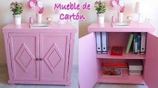 Tutorial mueble de cartón vintage  Mery [upl. by Irrep]