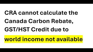 Submit World Income to CRA [upl. by Nuriel]